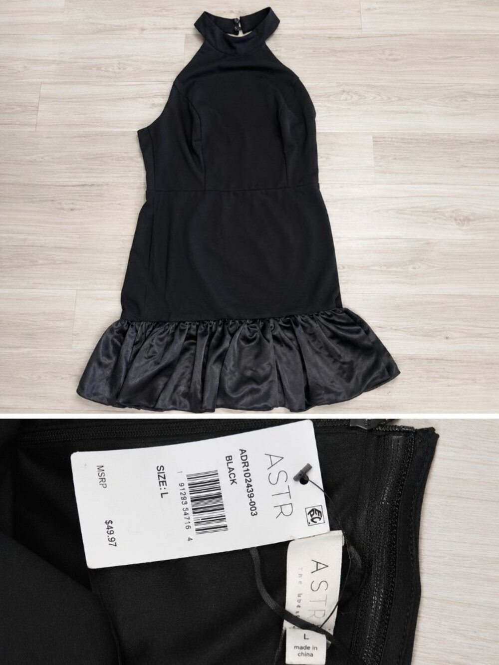 Halter cocktail dress (L)